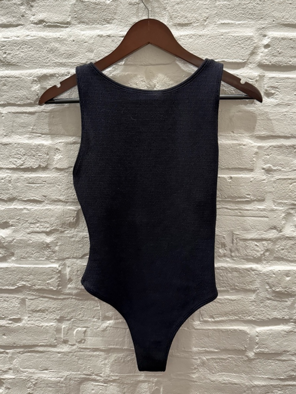 Wanderlust Black Textured One Piece Swimsuit